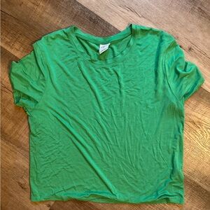 Green women’s cropped T-Shirt